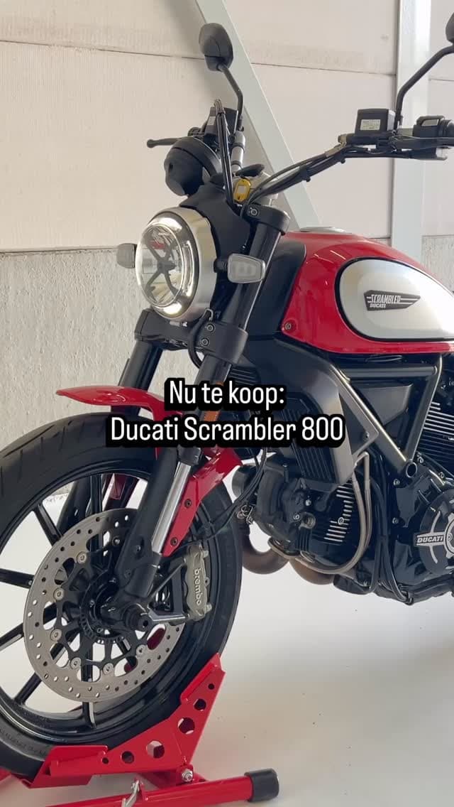 Ducati Scrambler Icon in Ducati Red ❤️